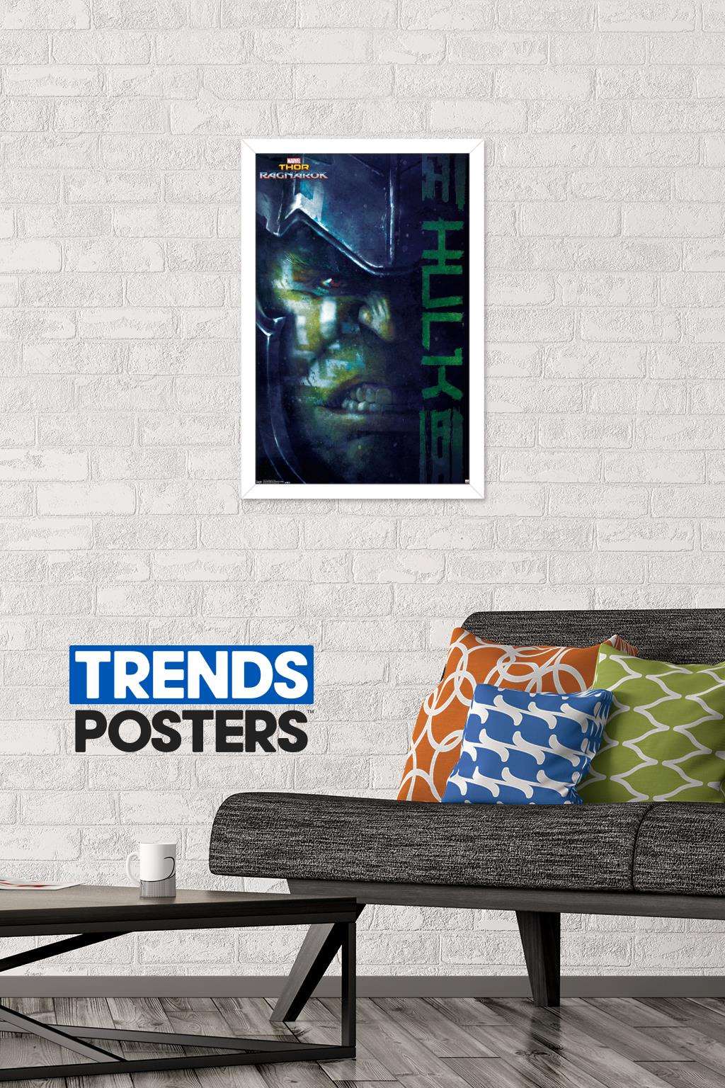 Marvel Cinematic Universe - Thor - Ragnarök - Hulk Wall Poster, 14.725" x 22.375", Framed