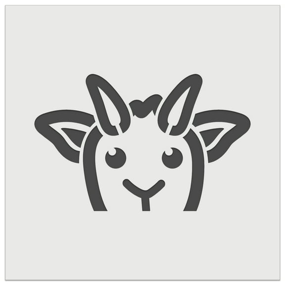 Peeking Goat DIY Cookie Wall Craft Stencil - 5.5 Inch