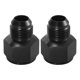 thumbnail image 1 of 2 Piezas Hembra AN12 A Macho AN10 Llamarada Reductor Montaje Adaptador Negro, 1 of 1