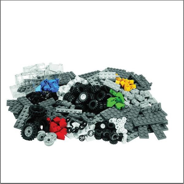 30 Lego axles with 60 Wheel Wheels Shape Mixed