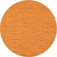 thumbnail image 1 of Ahgly Company Indoor Round Contemporary Dark Orange Abstract Area Rugs, 4' Round, 1 of 6