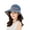 Blue, variant on Women Summer UV Casual Big Wide Brim Cotton Hat Floppy Beach Sun Reversible Foldable Cap Breathable Beach Hat