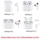 thumbnail image 3 of Airpods Pro 2 TWS Carga inalámbrica GPS Siri Bluetooth Funda de silicona para auriculares apta para Air Pods 3 Funda protectora para auriculares, 3 of 4