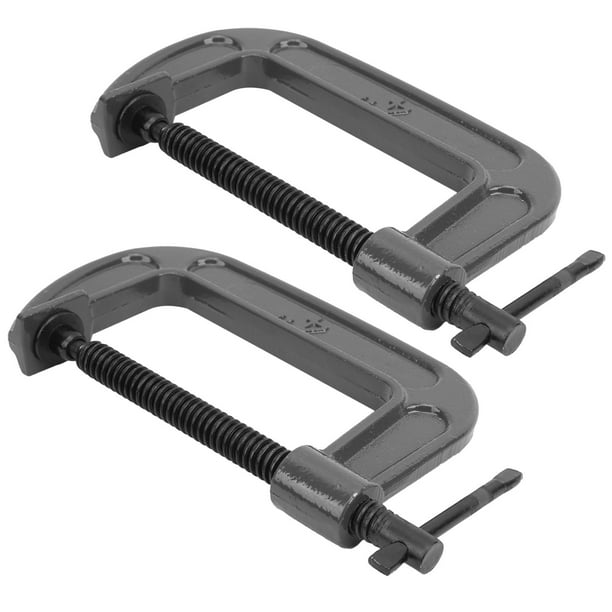 LAFGUR Metal C Clamp Strength C Clamp 2Pcs G Clamp G Type C Type Woodworking Malleable Steel Fixed Industrial Strength Hardware Tool