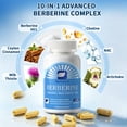 thumbnail image 5 of Berberine 450mg with Ceylon Cinnamon, Milk Thistle & NAC - Metabolic & Liver Support Supplement - Digestive Balance - Non-GMO - 120 Capsules (60 Servings), 5 of 7