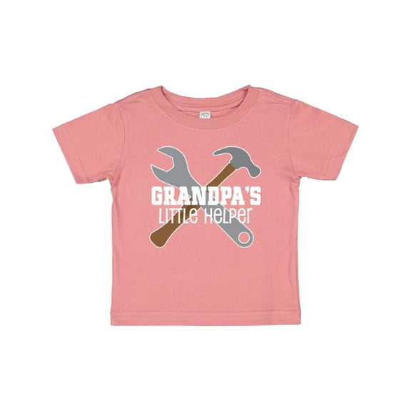 Inktastic Grandpa's Little Helper Boys Baby T-Shirt