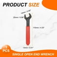 thumbnail image 2 of Uxcell Single Open End Wrench 14mm Metric U-Shaped Spanner with Red Shank, 2 of 7