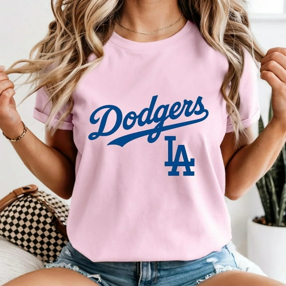 Retro Dodgers Shirt | Comfort Colors Cotton Baseball Graphic Tee | Cute Vintage Fan Gift | Game Day Top
