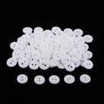 thumbnail image 2 of 100 Pcs Boutons en Résine Boutons Ronds Fermetures pour Couture Artisanat Ornement Fait Main, 1cm Blanc, 2 of 8