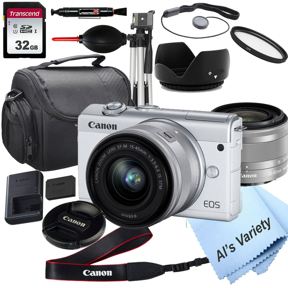 Canon EOS M200 (White) Mirrorless Digital Camera with 1545mm Lens