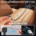thumbnail image 4 of Carregador de Carro ANEXTIDE USB C Retrátil 93W de Carregamento Rápido, 4 of 7