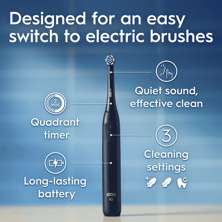 Oral-B iO2 Rechargeable Electric Toothbrush Kit - Night Black