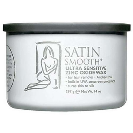 Satin Smooth Ultra Sensitive Zinc Oxide Wax, 14 (Hair Removal Cream Works Best)