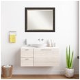 thumbnail image 6 of Amanti Art Hammered Charcoal Tan Beveled Wood Bathroom Wall Mirror, 6 of 10