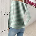 thumbnail image 4 of Women Fake Two Piece Patchwork Tunic Top Loose Crew Neck Button Up Henley Shirts Long Sleeve Dressy Casual Blouse, 4 of 6