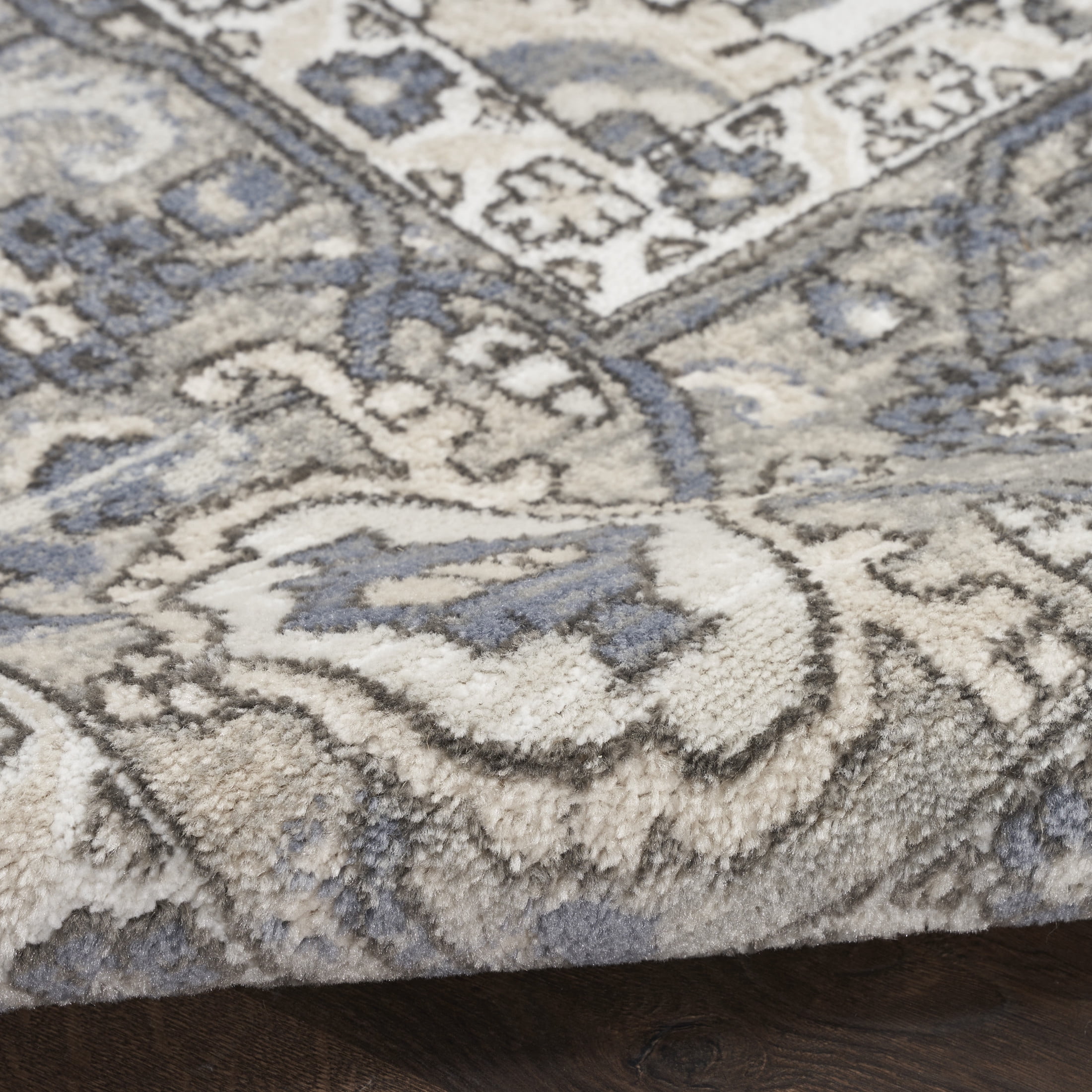 Nourison Concerto 6' x 9' Ivory Blue Vintage Indoor Rug