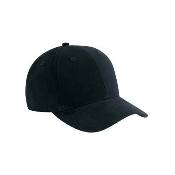 Brushed Cotton Twill Low Profile Pro Style Caps, Black