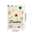 thumbnail image 4 of AMHNF Freedom Linen Garden Flag 12x18 inch, Memorial Day Independence Day Yard Flag for Spring Summer Home Outdoor Garden Decoration, 4 of 5