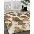 thumbnail image 3 of Ahgly Company Machine Washable Indoor Rectangle Abstract Light Brown Area Rugs, 8' x 12', 3 of 7