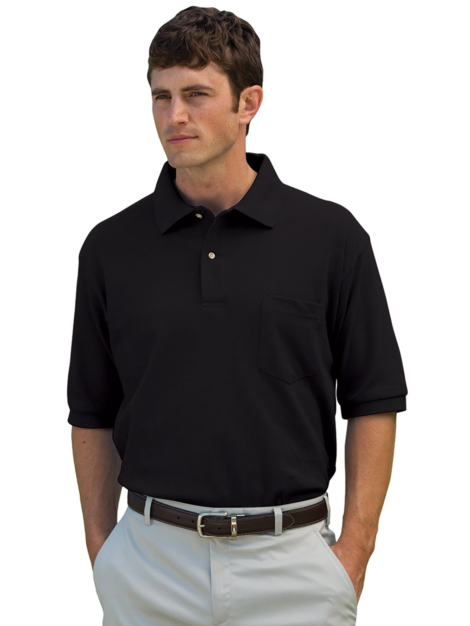 Men's Mainsail Mesh/Pique Pocket Polo Shirt - Walmart.com