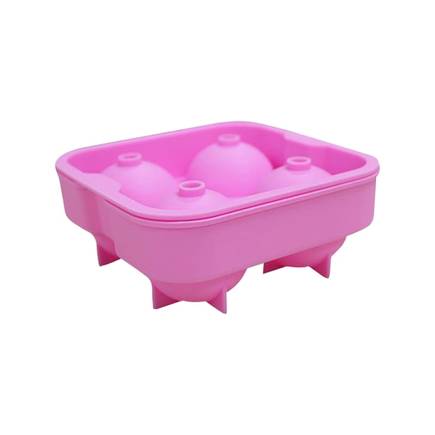 Bandeja especial de silicona para hielo para coctelería, 4 cubitos, cocina, comedor y bar