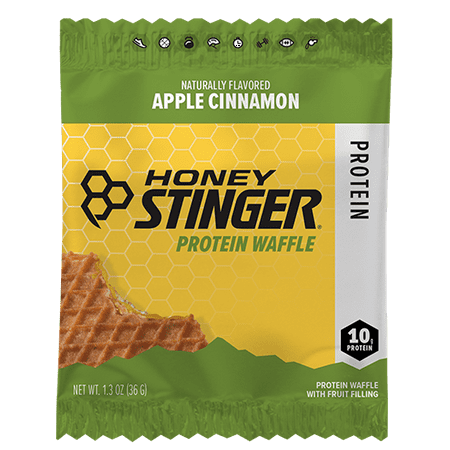 Honey Stinger Organic Protein Waffle, Apple Cinnamon - 12 Ct