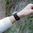 thumbnail image 4 of Magnetic Sport Band for Apple Watch Ultra 2/1 49mm 45mm 44mm 42mm, Soft Silicone Wristband Breathable Wide Strap with Magnetic Clousure for iWatch Series 9 8 7 6 5 4 SE 3 2 1, Black+Red, 4 of 7
