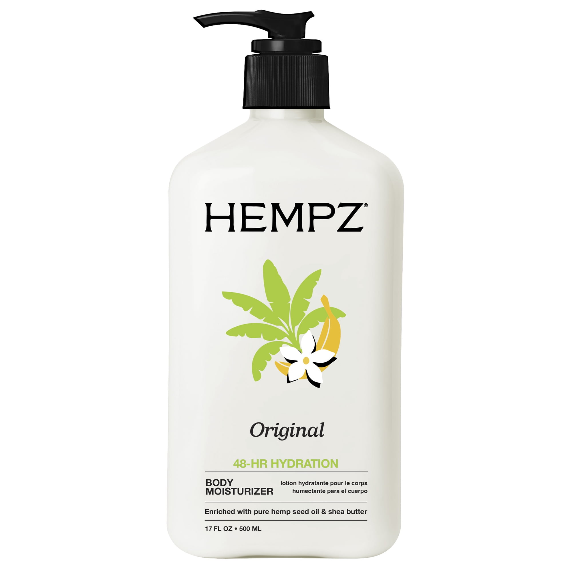 Hempz Body Lotion for Dry Skin, Hydrating and Nourishing, Original Scent, 17 fl oz