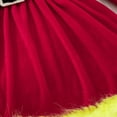 thumbnail image 4 of Zwiiyzr Toddler Girls Christmas Dresses Velvet Santa Claus Red Princess Tutu Dress Furry Trim Dress with Headband 1-6T Yellow, 4 of 8