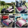 thumbnail image 6 of Golf Cart Seat Covers for 2 Seater,Rose Red Ombre Microfiber Cart Seat Towel Blanket,Pink White Gradient Modern Abstract Art Absorbent Breathable NonSlip Bench Seats Protector for Golf Course 51"x31", 6 of 9