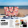 thumbnail image 5 of Xecao Bunny And Strawberry for versatile beach bag for women includes zipper pockets and waterproof material, ideal for vacations and adventures., 5 of 7