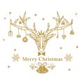 thumbnail image 1 of Día de Navidad, oro, brillante, etiqueta de la pared, ventana de vidriodecoración de bricolaje Abanopi 1pcs, 1 of 7