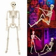 thumbnail image 2 of Zeiwohndc Ceiling Hanging Skeleton Life Size Human Body for Halloween Party Decoration, 2 of 14