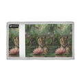 thumbnail image 2 of JIALIOU Nylon Trifold Card Wallet with ID Window Zipper Pocket for Men Women Teen Baby Tiger Sits on Leaf, 2 of 7