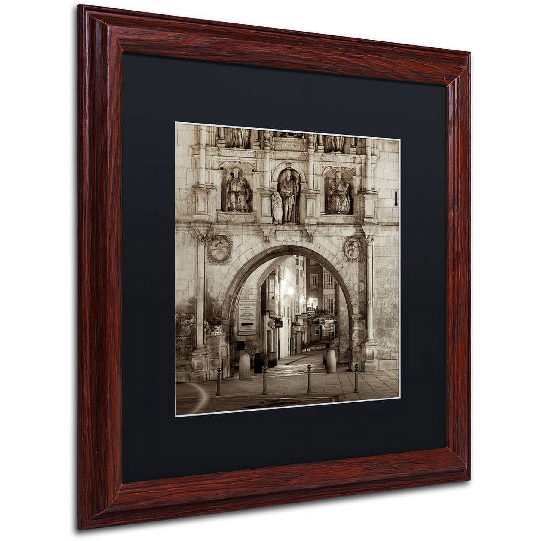 Trademark Fine Art "Burgos I" Canvas Art by Alan Blaustein, Black Matte, Wood Frame