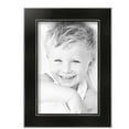 thumbnail image 2 of ArtToFrames 8" x 12" Honors Black with Silver Picture Frame, 8x12 inch Black Wood Poster Frame (WOM-5157), 2 of 7