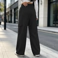 thumbnail image 5 of ClodeEU Women Elastic High Waist Wide Leg Sweatpants ,Casual Loose Pant with Pcokets ,Women's Plus S, 5 of 9