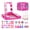 Barbie Pink, variant on Hello Kitty and Friends Beauty Vanity Set with Light-Up Mirror, Includes Lip Gloss, Eyeshadow, Blush, Brushes, Nail Polishes, Ages 6+, Battery Not Included, for Gift-Giving, Parties by Townley Girl