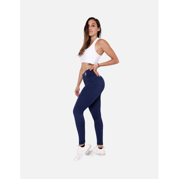 Leggings Deportivos Mujer Tfit Cintura Alta + Efecto Push Up TFIT Liso