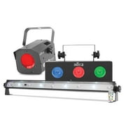 Chauvet DJ JAM Pack Silver Moonflower Strobe + UV & Wash Light Effects w/ Remote