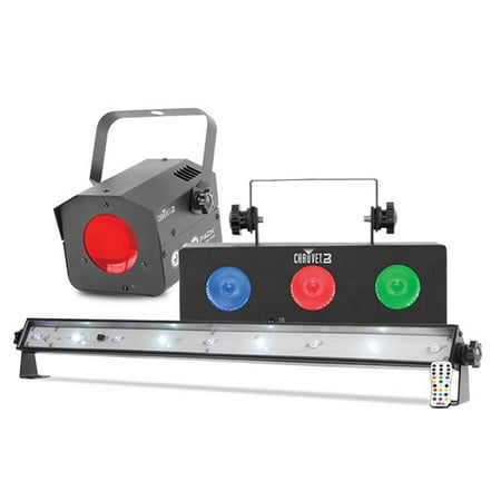 Chauvet DJ JAM Pack Silver Moonflower Strobe + UV & Wash Light Effects w/ Remote