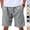 #01 Gray, variant on Mens Linen Cotton Elastic Waist Drawstring Shorts Side Pockets Relaxed Fit Knee Length Capris Lightweight Breathable Summer Daily Casual Beach Bottoms , #01 Earthy Yellow, M