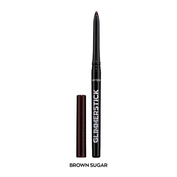 Avon Ultra Colour Glimmerstick Retractable Diamonds Eyeliner, BROWN SUGAR, Waterproof & Smudge-Proof Shimmer Eye Makeup, 0.012 oz / 0.35 g Each