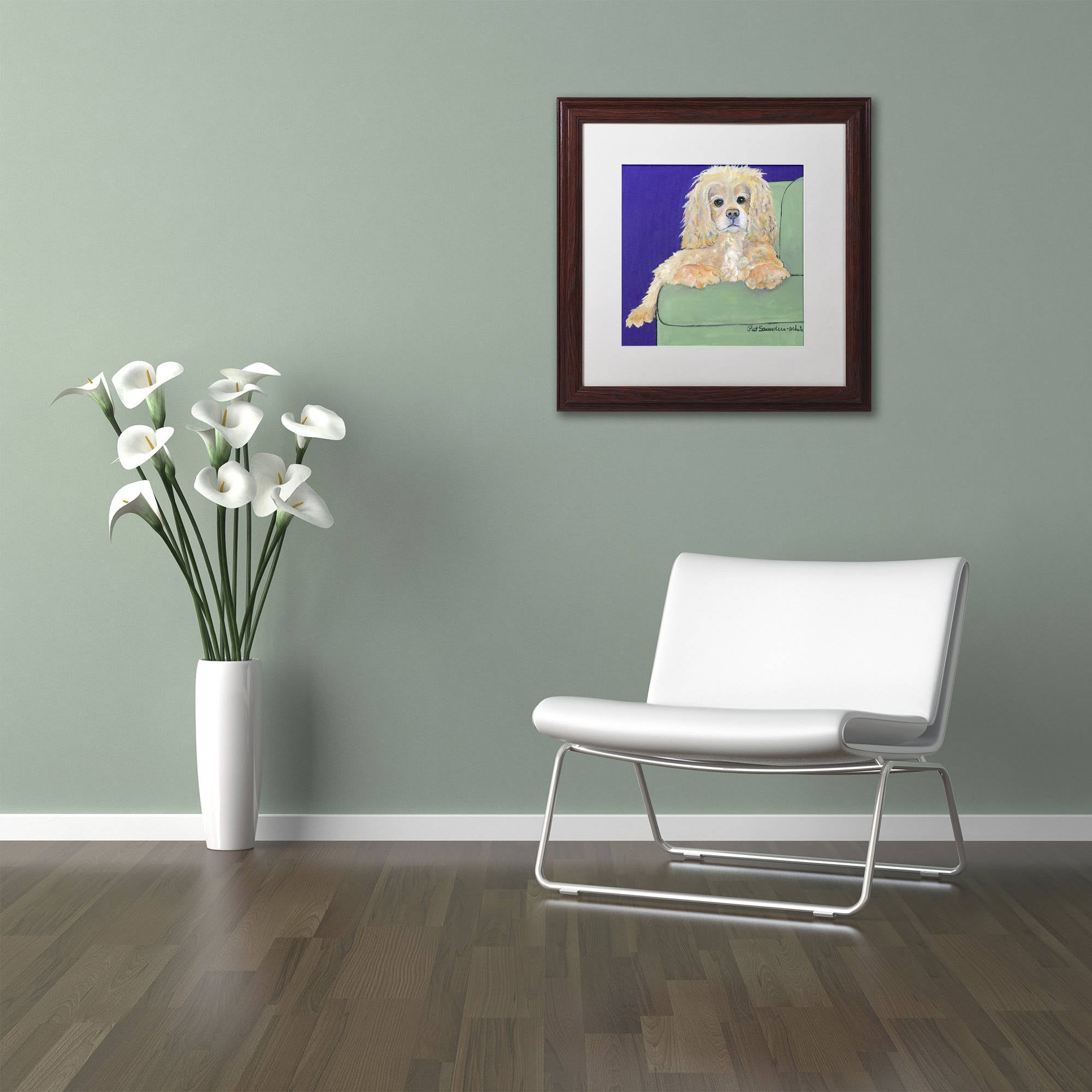 Trademark Fine Art Animals Matted Framed Art ' Betty Boop ' by Pat Saunders-White