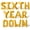 Gold, variant on Letter Balloons - SIXTH YEAR DOWN 16" Inch Alphabet Letters Foil Mylar Balloon 6th Birthday Party Banner (Red)