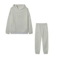 thumbnail image 3 of Women Tracksuit Sets--Hoodies Tracksuit Long Sleeve Sweatshirts Jogger Pant 2 Piece Outfits, 3 of 3
