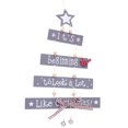 thumbnail image 1 of TIELUTT Christmas Decorations Tree Ornament Patterned Hanging Accessories Small Chain for Hanging Crafts Clear to Hang Elastic String for Bracelets Flocked Garland Oblong Pendant Beads, 1 of 2