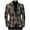 Coffee-1, variant on Men's Checkered Suit Jackets Lightweight Casual Slim Fit One Button Sport Coats Plaid Blazers for Wedding Business