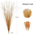 thumbnail image 2 of Zukuco 16PCS Fake Autumn Red Grass Decor Artificial Grass Plants Outdoor Artificial Tall Shrubs Wheat Grass Greenery Stems Faux UV Resistant Grass Artificial Plant for Outdoor Indoor Home Decor, 2 of 7