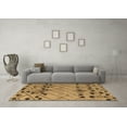 thumbnail image 3 of Ahgly Company Indoor Rectangle Abstract Brown Modern Area Rugs, 5' x 8', 3 of 4